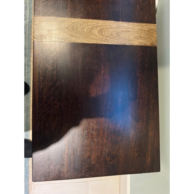 Wood Interlude Home Mahogany and Oak Console Table/Tv Stand For Sale - Image 7 of 7