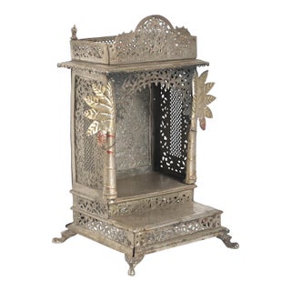 Vintage Indian Brass Mandir or Home Temple For Sale