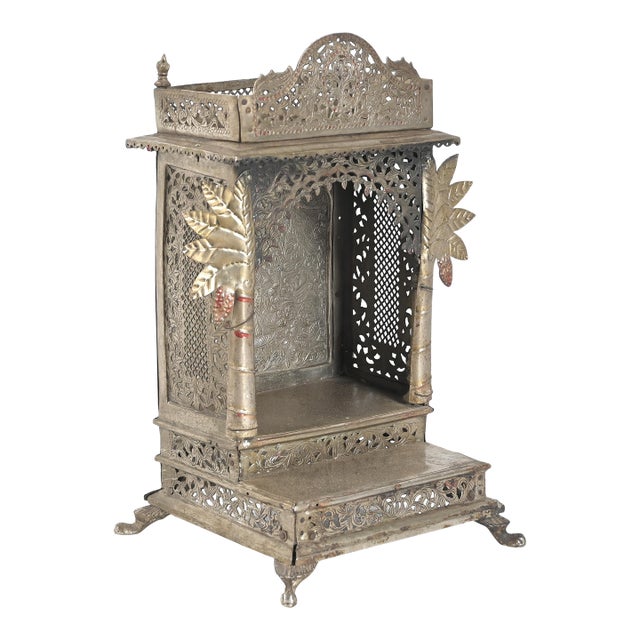 Vintage Indian Brass Mandir or Home Temple For Sale