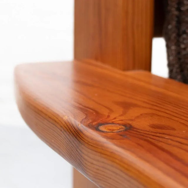 Brown Scandivanian Pine Chair, 1980s For Sale - Image 8 of 12