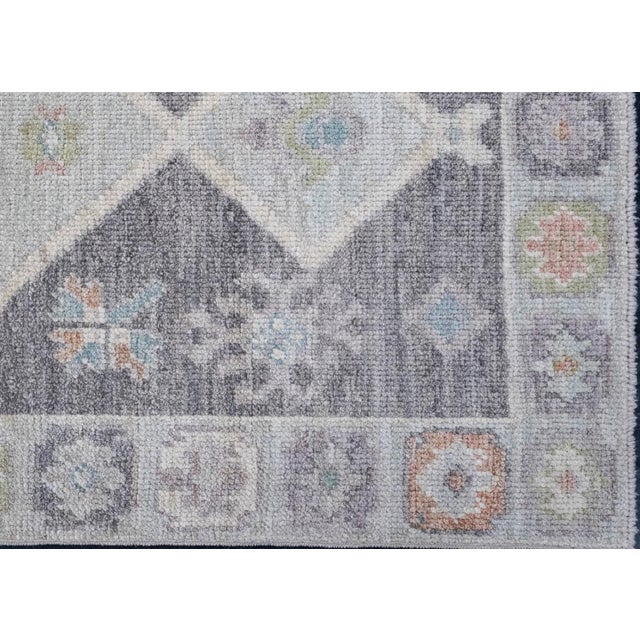 Turkish Oushak Rug 2'10" x 6'8" For Sale - Image 4 of 8
