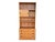 Restored 1960s Danish Modern Bookcase Cabinet With Carved Pulls & Sliding Doors For Sale In Los Angeles - Image 6 of 17