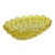 Yellow Gold Amber Glass Diamond Pattern Candy Nut Dish Bowl For Sale