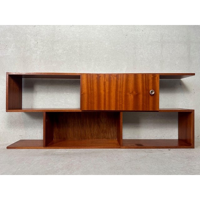 Mid-Century Modern Wall Unit in Teak, 1950s For Sale - Image 9 of 9