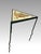 Metal Memphis Movement Staropoli Triangular End or Side Table With Abstract Colourful Ceramic Tile Top For Sale - Image 7 of 13