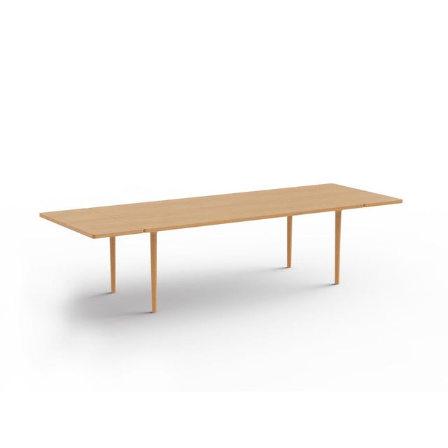 Brown Cast Minimalist Extensible Dining Table in Oak from Mor For Sale - Image 8 of 8