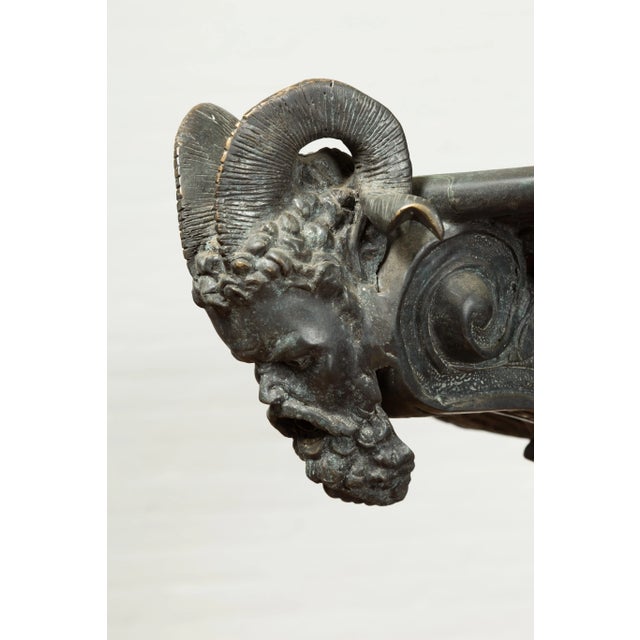 Neoclassical Vintage Greco-Roman Style Cast Bronze Fountain with Nymph, Tritons and Putti For Sale - Image 3 of 13