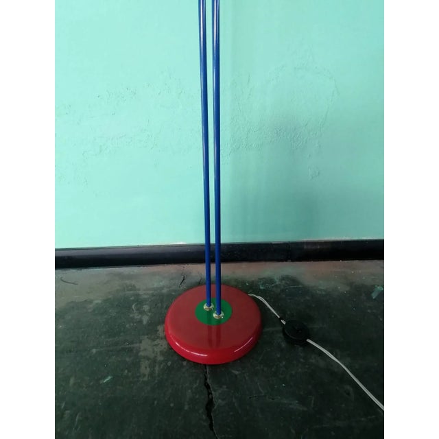 Multicolored Floor Lamp, 1970s, in Very Good conditions. Designed 1970 to 1979 European Plug (up to 250V).The wiring of...