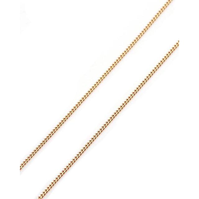 Vintage Curb Chain in 18K Gold For Sale - Image 3 of 5