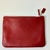 1996 Vintage Boho Chic Coach Red Leather Cosmetic Pouch. For Sale - Image 10 of 10