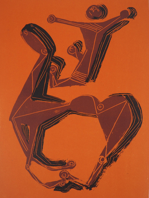 Marino Marini, Le cheval et son cavalier, Lithograph