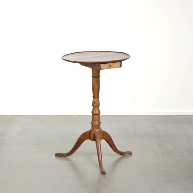 Antique English Side Table with Drawer For Sale - Image 11 of 11