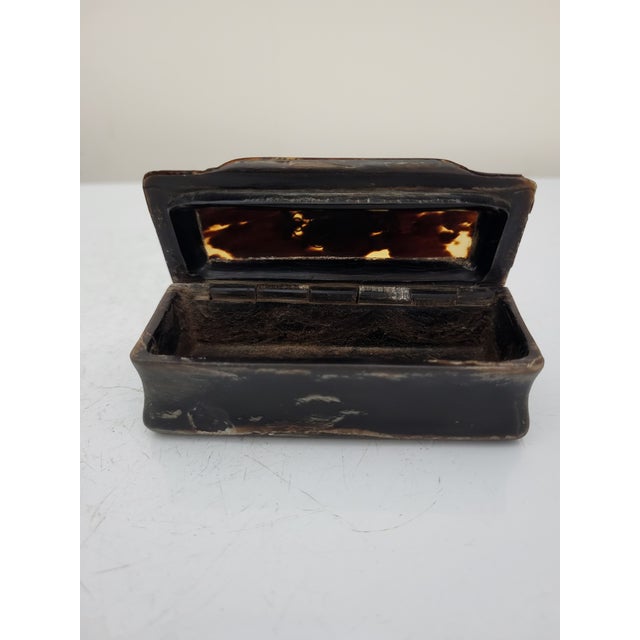 Edwardian Antique Mother of Pearl Inlaid Faux Tortoiseshell Snuff Pill ...