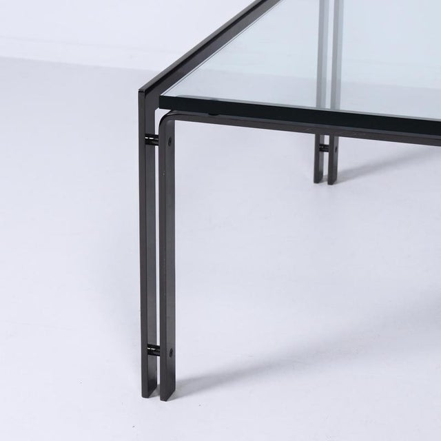 Metal M1 Coffee Table in Bronze-Coloured Stainless Steel from Metaform, 1980s For Sale - Image 7 of 12
