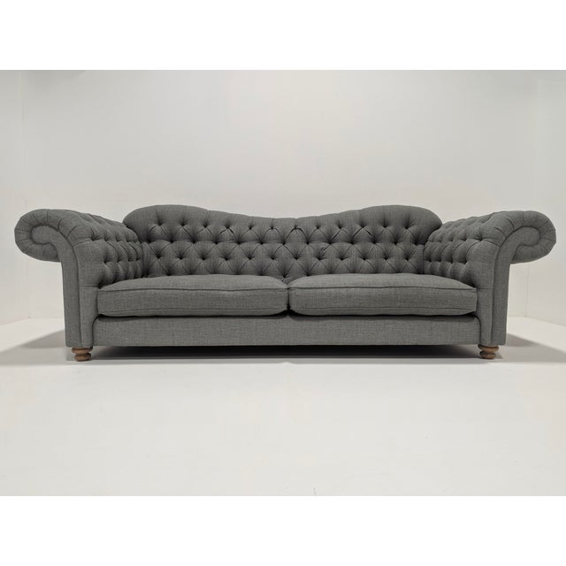 Large Vintage Chesterfield Sofa For Sale - Image 15 of 15