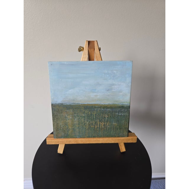 Where Horizon Resets Acrylic on wood · 6 x 6 inches Where Horizon Resets is a quiet meditation on the space between land...