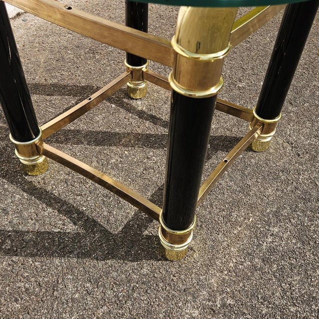 Italian Faux Tusk Glass Side Table, 1980s For Sale - Image 13 of 16