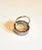 Metal 18k Yellow Gold Ring With Smokey Quartz Stone Size 8 For Sale - Image 7 of 7