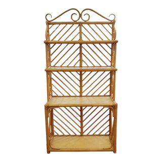 Palm Beach Regency Bamboo Bakers Rack For Sale