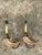 Mid 20th Century Vintage Brass Twisted Horn Wall Sconces - Pair For Sale - Image 5 of 12