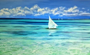 Macarena Sanz, Paradise, Oil on Canvas