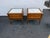 French Provincial Pair of Vintage French Provincial Louis XVI Style Marble Top 2 Drawer Side Tables by Gordon's Inc. For Sale - Image 3 of 9