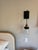 Industrial Industrial Blackened Brass & Antique Brass Hanging Glass Wall Sconces - a Pair For Sale - Image 3 of 6