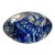 Late 20th Century Signed Angelo Ballarin F&m Ballarin Studio Murano Art Glass Paperweight With Blue Swirl For Sale