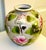 Mid 20th Century Pink and Green Hand Painted Peony Floral Vase For Sale - Image 4 of 5