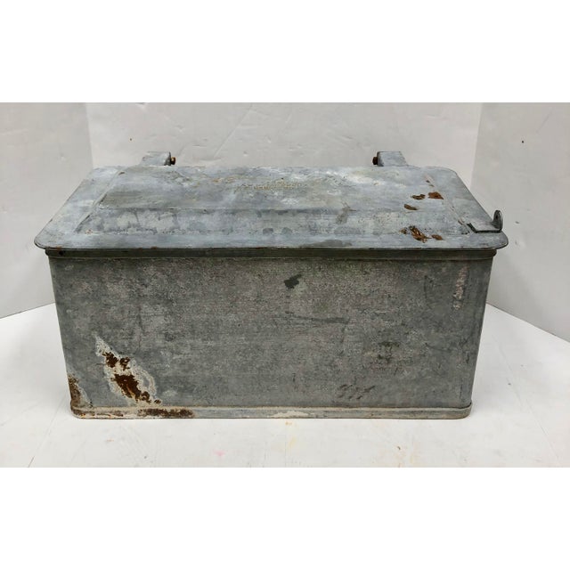 Antique Galvanized Metal Bronx Ice Chest Chairish