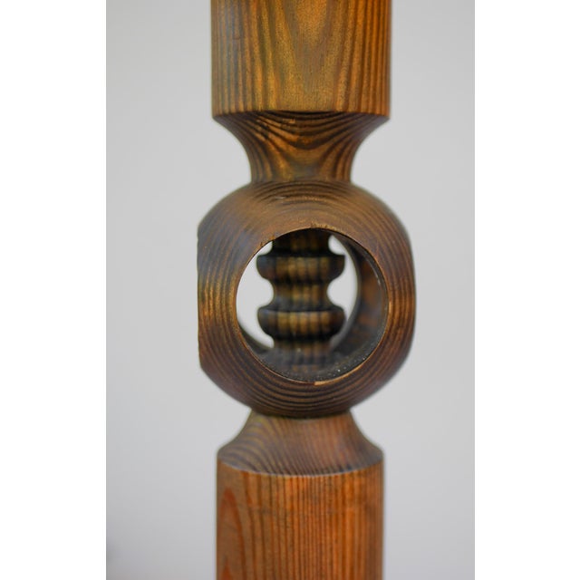 Large Pine Table Lamp by Uno & Östen Kristiansson for Luxus, Sweden For Sale - Image 10 of 14