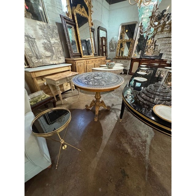 Italian Giltwood Center Table For Sale - Image 10 of 10