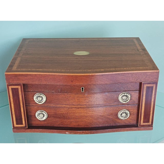 Antique canteen of cutlery | flatware service 12 place setting | 104 pieces silver plated | rattail design monogram "p" |...