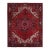 1960 8'7"x10'10" Pomegranate Red Worn Wool Hand Knotted Vintage Persian Oriental Rug For Sale