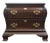 Century Furniture Solid Mahogany Traditional Style 32" Two Drawer Bombe Nightstand For Sale