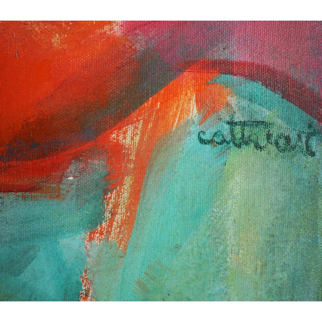 1960s "Brunette Nude Study" Figurative Oil Painting, Framed For Sale - Image 4 of 5