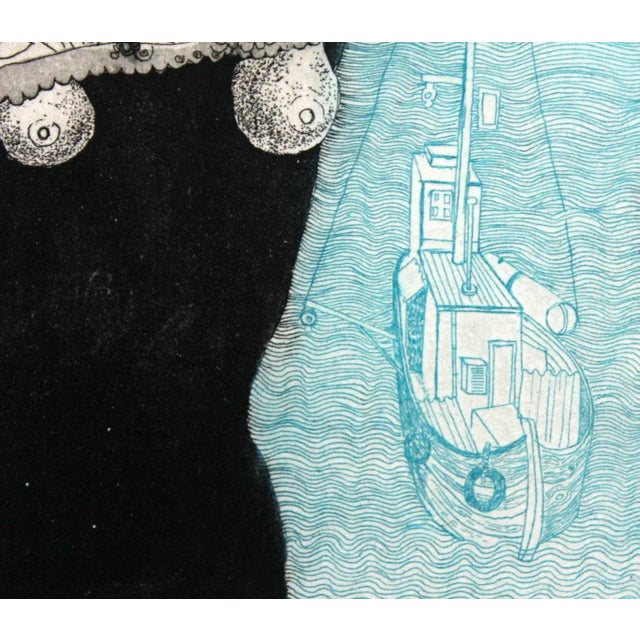 Michal Cygan, Ex Libris, Etching and Mixed Media on Paper For Sale - Image 4 of 8