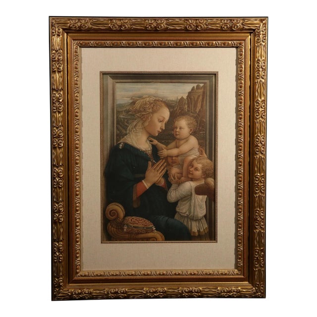 Mid 20th Century Madonna and Child - After Filippo Lippi For Sale