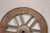 Wood Indian 19th Century Wood and Metal Cart Wheel with Rustic Character For Sale - Image 7 of 12