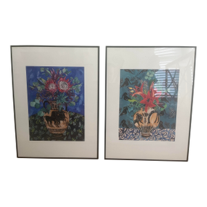Two Nicely Framed Art Reproduction Prints by Lara Meintjes