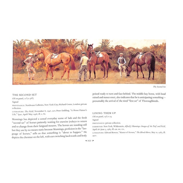 White "The Mastery of Munnings: Sir Alfred J. Munnings 1878-1959" 2000 Peralta-Ramos, Lorian For Sale - Image 8 of 10