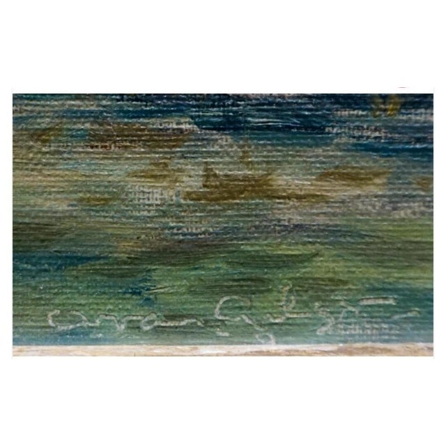 European School, 20th Century, Fishing Boats Near Shore, Oil on Canvas, Framed: 16-1/2 x 20-1/2 in site size. Nice frame...