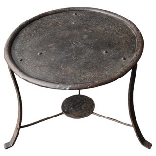 19th Century Brutalist Forged Iron Coffee Table For Sale