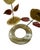 1970s 1970s Mid-Century Modern Brutalist Handcrafted Flower Sculpture Gold Red - a Pair For Sale - Image 5 of 7