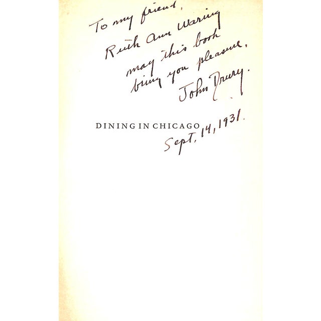 "Dining in Chicago" 1931 Drury, John For Sale - Image 4 of 7