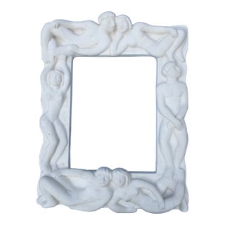 Art Deco Plaster Mirror Frame by Cecilia Graham For Sale
