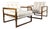 1970s Vintage Milo Baughman for Thayer Coggin Scoop Lounge Chairs- A Pair For Sale