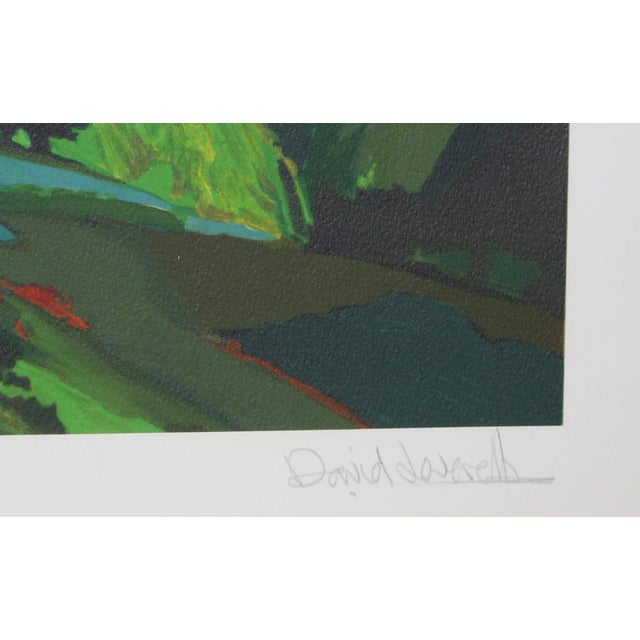 Abstract David Leverett, Greenfields: Sacred Garden Series, Lithograph For Sale - Image 3 of 5