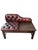 Maroon Chesterfield Telephone Bench in Leather For Sale - Image 8 of 8