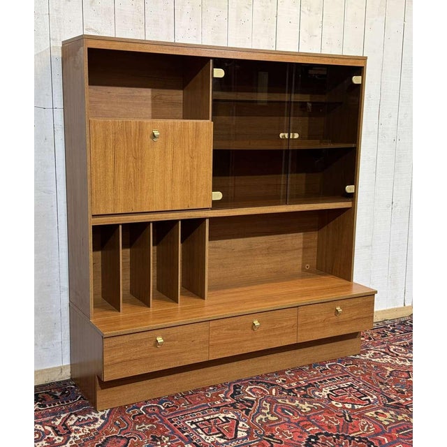 Teak Veneer Bar Buffet, 1980s For Sale - Image 11 of 14